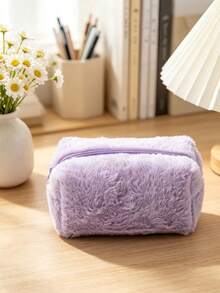 1 buah Tas Kosmetik Mewah, Kantong Penyimpanan Kapasitas Besar, Tempat Pensil Portabel untuk Perjalanan, Tas Perlengkapan Mandi dengan Resleting, Hadiah untuk Anak Perempuan dan Wanita - MultiWarna - View 13