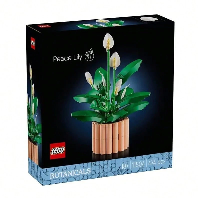 LEGO Flower Plant Series 11504 Peace Lily Flower Collage Collection Building Blocks Toys Gift Bouquet - 11504 Peace Lily Flower - View 1