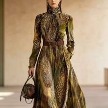 Women Short Dresses - Green - View 4