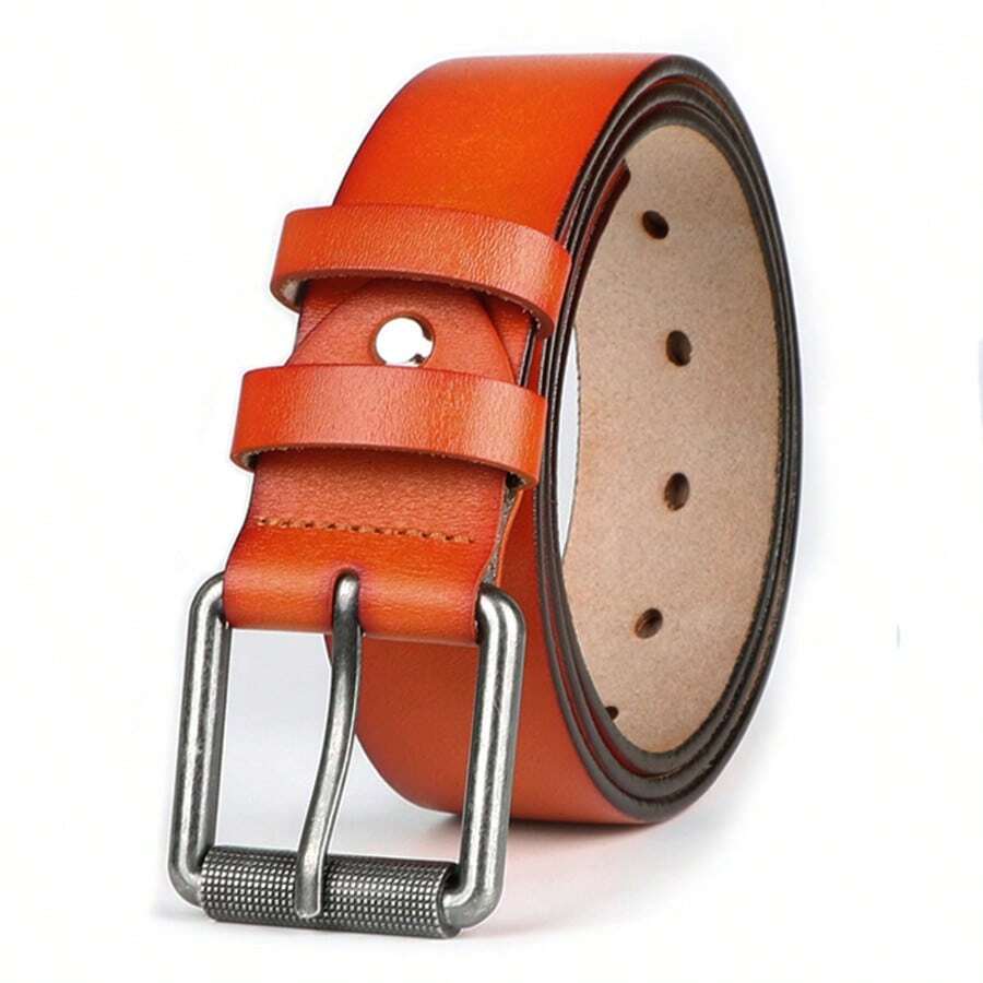 1pc Western Cowboy Men's Belt - With Square Alloy Buckle - Ideal Gift For Any Occasion