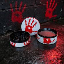 1PC,50MM-Blood Palm Print 4-Layer Grinder, Dark Halloween Atmosphere Grinder, Zinc Alloy Metal Grinder, Smoking Accessories Grinding Tool! - View 6