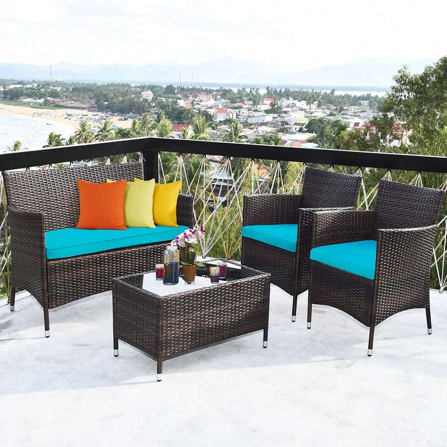 Outdoor Table & Chair Sets - Camel - View 1