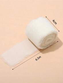 1/2/4 Rolls Soft Flowing Frayed Edge Decorative Ribbon, Chiffon Hand-Torn Ribbon, Suitable For Wedding Invitation Binding, Gift Box Packaging, Floral Craft DIY, Birthday Party Decoration, Souvenir Gift Wrapping - Multiple Styles - View 8