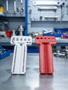 Screw Measurement Tool, M2-M10 Bolt Specification Detector, L4-100mm Length Measuring Template, Hardware Thread Size Gauge, Manual Repair Measurement Accessory - Multiple Styles - View 2