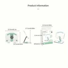 Acrylic Flat Phone Stand, Cute And Practical, 360° Rotatable, Foldable For Easy Carrying, Available In Pink And Green. Choose Your Favorite Color For A Better Look - New Arrival - View 12