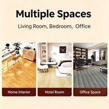 26pcs Multicolor Wood Grain PVC Self-Adhesive Floor Tiles, 5.91*15.75 Inches, Covers Approx. 1.56㎡, Multiple Color Tones Available, With Backing Adhesive, Easily Create New Indoor Flooring Effect - Wood Grain Floor Sticker - View 7