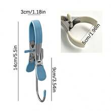 5/10pcs Stainless Steel Clothes Pegs, Portable Hanging Clips For Pants, Socks And Laundry Storage - View 7