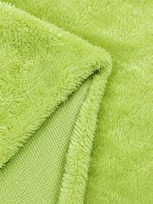 1pc Lime Green Flannel Fleece Fabric, Soft Plush Polyester Lambswool, Thick Comfortable Textured Surface, Warm Fluffy Material, Suitable For Blankets, Pillowcases, Pajamas, DIY Clothing Sewing And Home Decor Projects - Multicolor - View 6