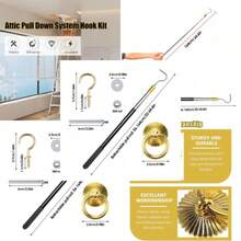 Attic Ladder Pull Down System Kit Loft Ladder Pole With Hook - UK-C387901 - View 3
