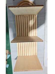 2pcs Set Extra Large Bohemian Style Wavy Wooden Wall Frame, Rainbow Arch & Farmhouse Style Wall Shelf, Multi-Functional Outdoor Rack, Easy To Install, All Season Applicable, Wooden Wall-Mounted Storage Rack, Suitable For Bedroom And Home Decor, Home Decor, Living Room Home Decor, Room Decoration, Christmas Decoration, Ramadan Decoration Perfect Gift, 1pc - A - View 6