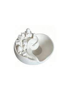 Shell Town Storage Bowl, Creative Shell Town Key Storage Bowl, Santorini Mediterranean Style Entryway Key Tray, Entryway Jewelry Tray, Luxury Desktop Jewelry Storage Box And Decorative Ornament, Creative Home Decor Craft, Halloween Gift - Multicolor - View 13