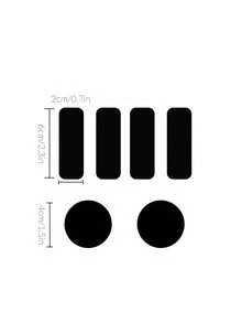 8 piezas/Set Parche de reparación de forro de zapatos, parche autoadhesivo resistente al desgaste para talón de zapatos deportivos, adecuado para reparar diversos daños en zapatos, lavable sin dañar los zapatos - 4 piezas largas + 2 piezas redondas - Ver 11