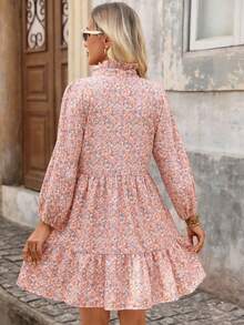 Women Short Dresses - Pink - View 4