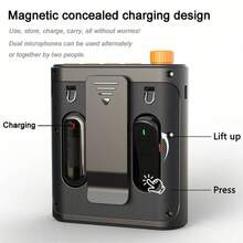 Wireless Voice Amplifier With 2 Magnetic Microphones, Magnetic Hidden Charging, Excellent Sound Quality, Long Battery Life, Compact Size, Loud Volume, Suitable For Indoor And Outdoor Use, Applicable To Various Scenarios And Professions, Teachers - View 8