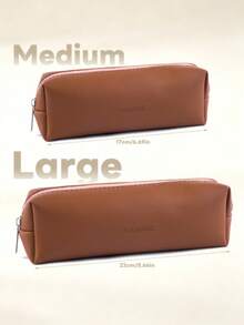 MAANGE 1/2pcs Large Capacity Portable Travel Zipper Square Makeup Bag, Multi-Functional Makeup Brush Organizer Storage Pouch - Multicolor - View 4
