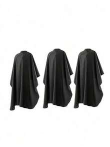 4/1pc Professional Hair Salon Apron - Extra Wide & Extra Long, Hairdressing Cape, Plus Size Friendly, Durable Black Material, With Adjustable Neck Strap And Buckle, Suitable For Hair Dyeing, Perming, Styling Protection - Multicolor - View 7