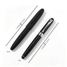 Jinhao 9019 Fountain Pen Matte Black Metal Large Capacity Ink Pen F Nib Business Office Writing Gift Pen - 9019 - View 2