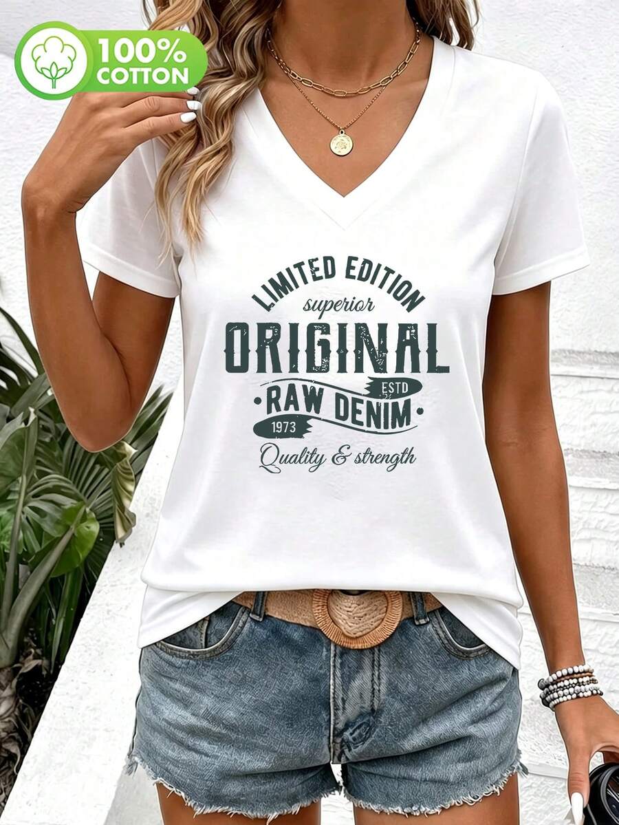 Elegant Women's Short Sleeve T-Shirt, Fashionable Versatile, Decorated With Butterfly Crystal Wings - White - View 1
