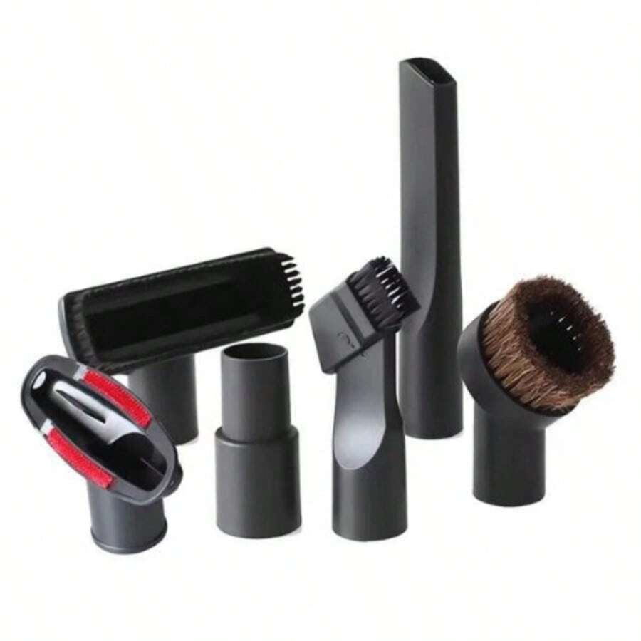 Vacuum Cleaner Nozzle Set, 7-Piece Universal Vacuum Cleaner Accessories, Multi-Function Vacuum Cleaner Nozzle Brush Head Set, Suitable For Car, Carpet, Furniture Universal Vacuum Cleaner Brush Head - View 1