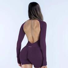 Women Unitards - Purple Grapes - View 2
