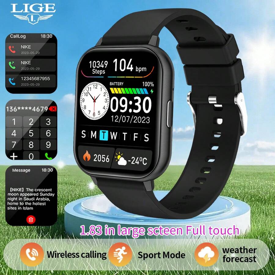 Lige Smart Watch, Fashionable Smart Watch For Men And Women, 180 MAh ...