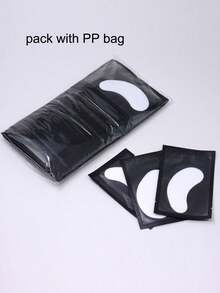 25 Pairs Eyelash Extension Gel Pads, Professional Eye Area Pads, Suitable For Eyelash Extension Stickers And Eyelid Pads, Makeup Tool - Black - View 5