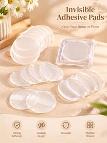 1pc Silicone Powder Puff, Soft And Delicate, Non-Absorbent, Makeup Tool, Professional Makeup Store Powder Puff, Cushion, Round Transparent Silicone - Multicolor - View 4