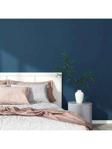 1 Roll Green Wallpaper, Home Decor Sticker, Removable Waterproof Vinyl Peel And Stick Wallpaper, Suitable For Kitchen, Bedroom, Living Room, Countertop, Furniture - Blue - View 3