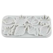 Cetakan Silikon Bintang Laut dan Kerang Laut 3D Anti Lengket untuk Fondant, Permen, Cokelat, Alat Pembuat Kue, Dekorasi Kue, Topper Cupcake DIY - Light Grey - View 6