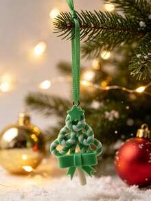 1pc Multicolor Fashionable Cute Soft Clay Heart Lollipop Christmas Tree Pendant, Suitable For Christmas Gift For Best Friends, DIY Jewelry Handmade Craft, Necklace, Earring, Keychain Making - Multicolor - View 19