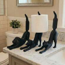 1pc Cute Dog/Cat/Lion Shaped Toilet Paper Holder, Interesting Bathroom Decor Tissue Paper Roll Storage Rack, Adorable Bathroom Accessory To Keep The Bathroom Tidy - Multicolor - View 13