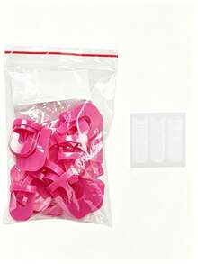 Nail Polish Anti-Spill Model Clip, Nail Edge Gradient Print French Manicure Tool - Pink - View 7