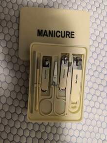 7-Piece Stainless Steel Manicure Set, Featuring Splash-Proof Nail Clippers, Scissors, Toenail Clippers, And Foot Care Tools To Meet Daily Hand Care Needs; Includes A Portable Storage Case, Making It Ideal For Both Home Use And Travel. - A - View 14