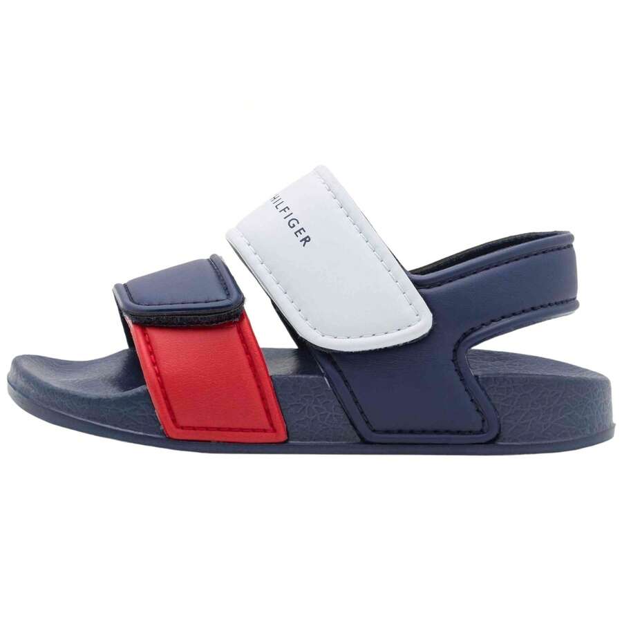 Tommy Hilfiger صنادل مسطحة أطفال - الأسود - مشاهدة 1