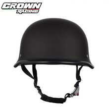 Crown Racing Vintage Motorcycle Helmet Summer Carbon Fiber Half-Helmet DOT Standard - A - View 3