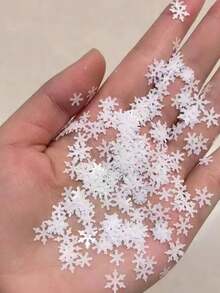 1box/2box Fall Autumn Nails New Pearl Snowflake Nail Art Glitter Lightweight Transparent With Fine Shimmer Pearl Texture Snowflake Design Rich Layers Exquisite Versatile Nail Decoration - Multicolor - View 4