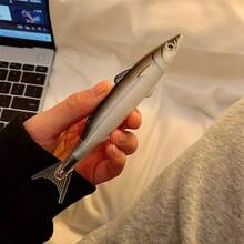 5pcs Creative Funny Salted Fish Shaped Neutral Pens, Suitable For Writing, Perfect For Office And Party Gifts - Unique Ocean Themed Stationery Gift - 5-pack Salted Fish Pens - View 7