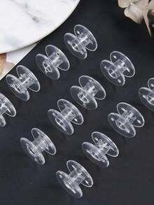 1pc Transparent Home Sewing Spool Storage Box, Multifunctional Spool Winding Organizer Box, Optional 25 Or 36 Slots, With Plastic Or Metal Spools - Multicolor - View 15