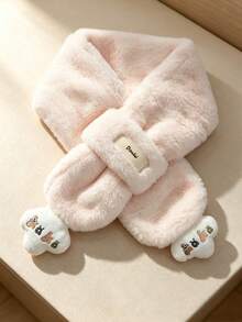 Children's Plush Scarf, Autumn/Winter Korean Style Cute Baby Neck Warmer, Toddler Neck Protector - Multicolor - View 7