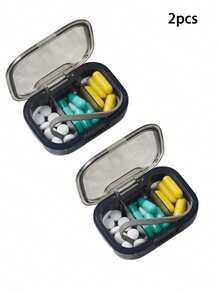 3/2/1pc Ultra-Small 3-Compartment Dust-Proof Pill Storage Box, Daily Pill Box - (3 Daily) 3 Compartments, Dust-Proof, Medication Organizer, Easy Daily Dosing - Portable Lightweight Design, Portable Lightweight Design Suitable For Travel Or Home Use, Box, Travel Essential - Multicolor - View 14