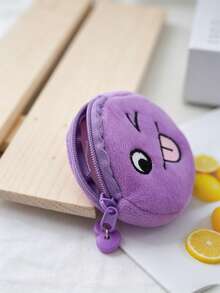 12pcs Kids Girls Pattern Plush Fabric Zipper Mini Coin Purse, Cute Cartoon Style, Suitable For Daily Use, Party Favors, Gifts - Multicolor - View 8