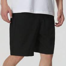 Adidas Future Icons Woven Shorts Three-Stripe Logo Comfortable Breathable Elastic Waist Straight-Leg Casual Shorts Men's - Black - View 5