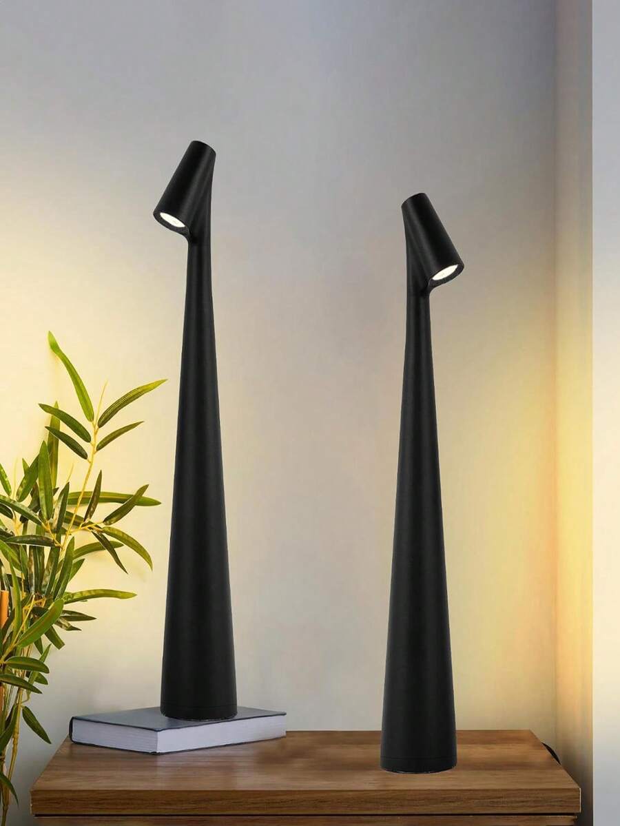 Creative Minimalist Cordless Charging Table Lamp, LED Light Source, 3 Adjustable Brightness Levels, Suitable For Room Decoration And Various Scenes