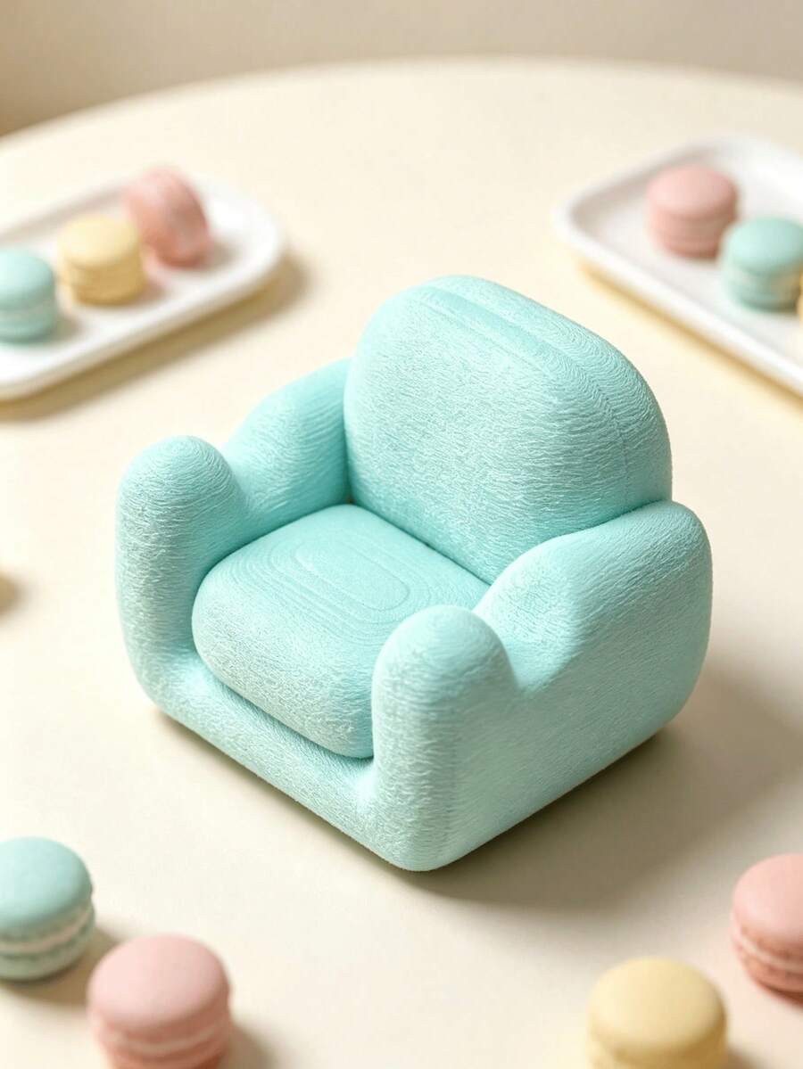 1pc Sofa Phone Holder, Textured Hard Sofa Desktop Phone Stand, Cute Slouchy Person Tablet Support Base, Cream Style Desktop Decor Ornament, Binge-Watching Phone Storage Stand, Best Gift Choice