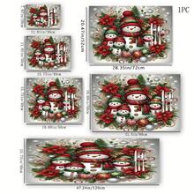 1pc Christmas Series Lively 4-Person Snowman Christmas Decor Pattern Printed Coffee Bar Mat, Drainage Mat, Coffee Machine Soft Bottom Diatom Mud Drainage Mat, Soft Rubber Drainage Mat, Super Absorbent Wear-Resistant Dish Drying Mat, For Countertop Restaurant Kitchen Table Mat, Patio Dining Table Decor, Home Kitchen Supplies, Countertop Decor Mat - Multicolor - View 18