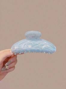 3pcs Elegant French Style Women's Water Ripple Hair Clips, Minimalist Versatile Gradient Color Hair Accessories, Suitable For Daily And Party Wear - Multicolor - View 4