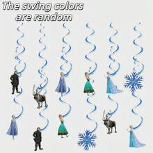 Disney Best-Selling Ice Princess Party Banner & Rotating Backdrop Set, Decorative Hanging Decor, Cartoon Birthday Party Scene Decoration - Set - View 8