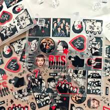Hasbro BTS Boy Band Arirang Mixed 3D Embossed New Album Creative Stickers Notebook Scrapbook Crystal Decals - Multicolor - View 2
