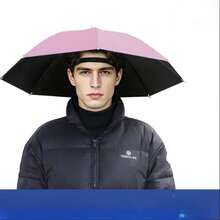 1PC Adjustable Headband Lightweight Sun Umbrella Hat, Foldable UV Protection, Heat Insulation, All-Weather Protection, Suitable For Camping, Fishing, Gardening, School, Office, Home, Travel, Back To School Season, Holiday Essential - Multicolor - View 12