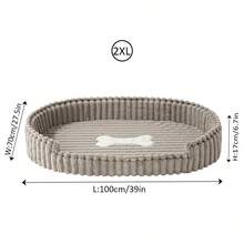 1pc Pet Bed For Cats And Dogs, Winter Warmth And Insulation, Suitable For Small, Medium And Large Pets, Plush Material With High-Density Sponge, Fast Rebound, Semi-Enclosed Bottom, Anti-Slip And Moisture-Proof, Puppy House, Kitten House - Multicolor - View 33